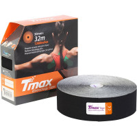 Тейп кинезиологический Tmax 32m Extra Sticky Black 5 см x 32 м 423242 черный