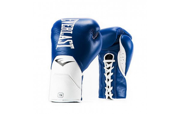 Перчатки боевые Everlast MX Elite Fight 10oz синий P00000704 600_380