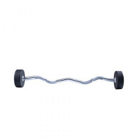 Фиксированная кривая штанга Live Pro Ez Curl Urethane Barbells LP8011-30 30кг