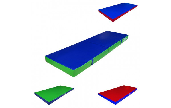 Мат гимнастический 200х50х5см винилискожа складной в 2 сложения (холлослеп/холлофайбер) Dinamika ZSO-001341 600_380