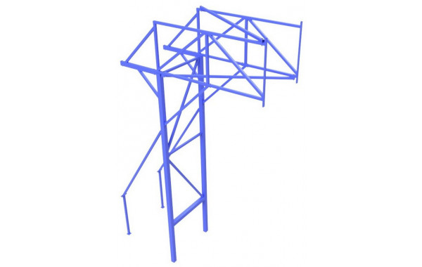 Стойка баскетбольная стационарная с выносом щита 2 метра Glav 01.125 600_380