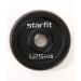 Диск чугунный 1,25 кг Star Fit d26 мм BB-204 черный 75_75