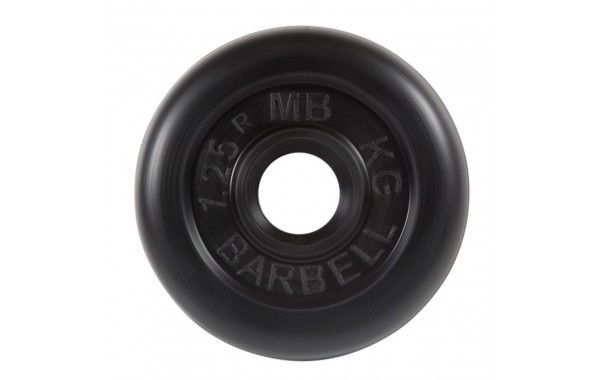 Диск обрезиненный d31мм MB Barbell MB-PltB31-1,25 1,25 кг черный 600_380