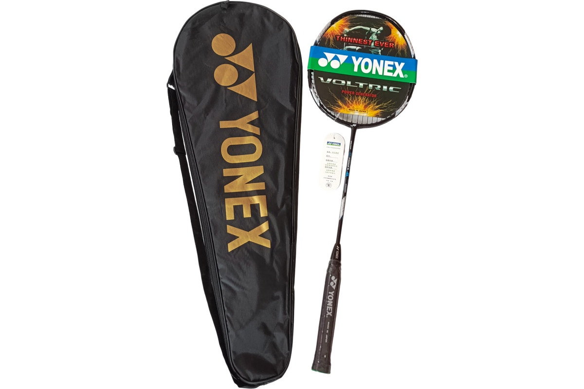 Ракетка для бадминтона в чехле Yonex Replika E43165-5 черно\серый 1200_800