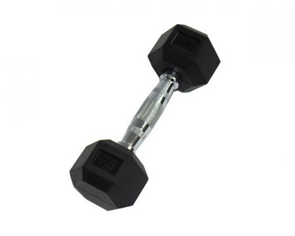 Гантель 5кг Perform Better Rubber Encased Hex Dumbbells 4137-05\BK-05-00 1000_800